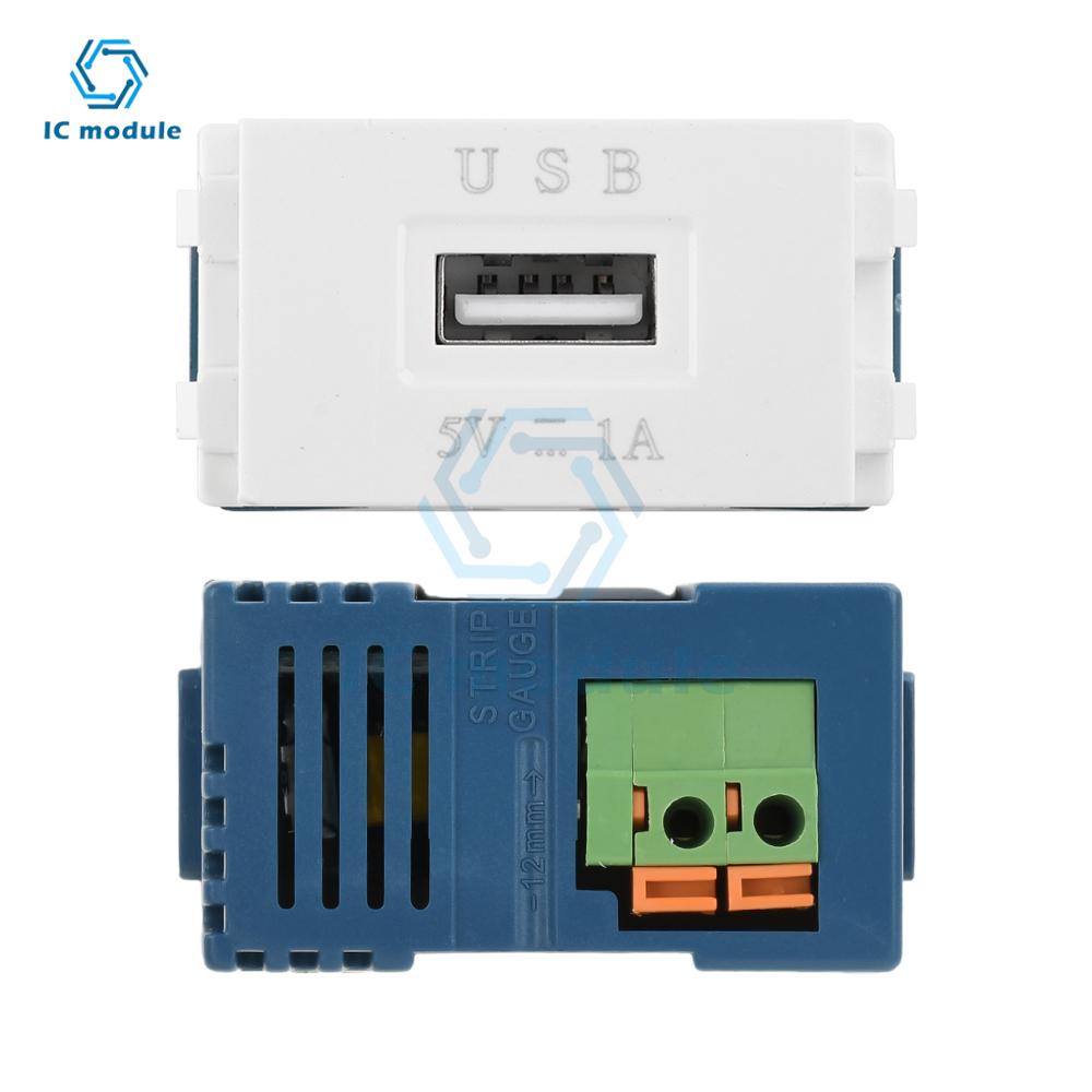 128 Type USB Charging Module 5V 2.1A 1A Mobile Phone Charging Module Switch Adapter Wall Panel Outlet Electric Slot Connector