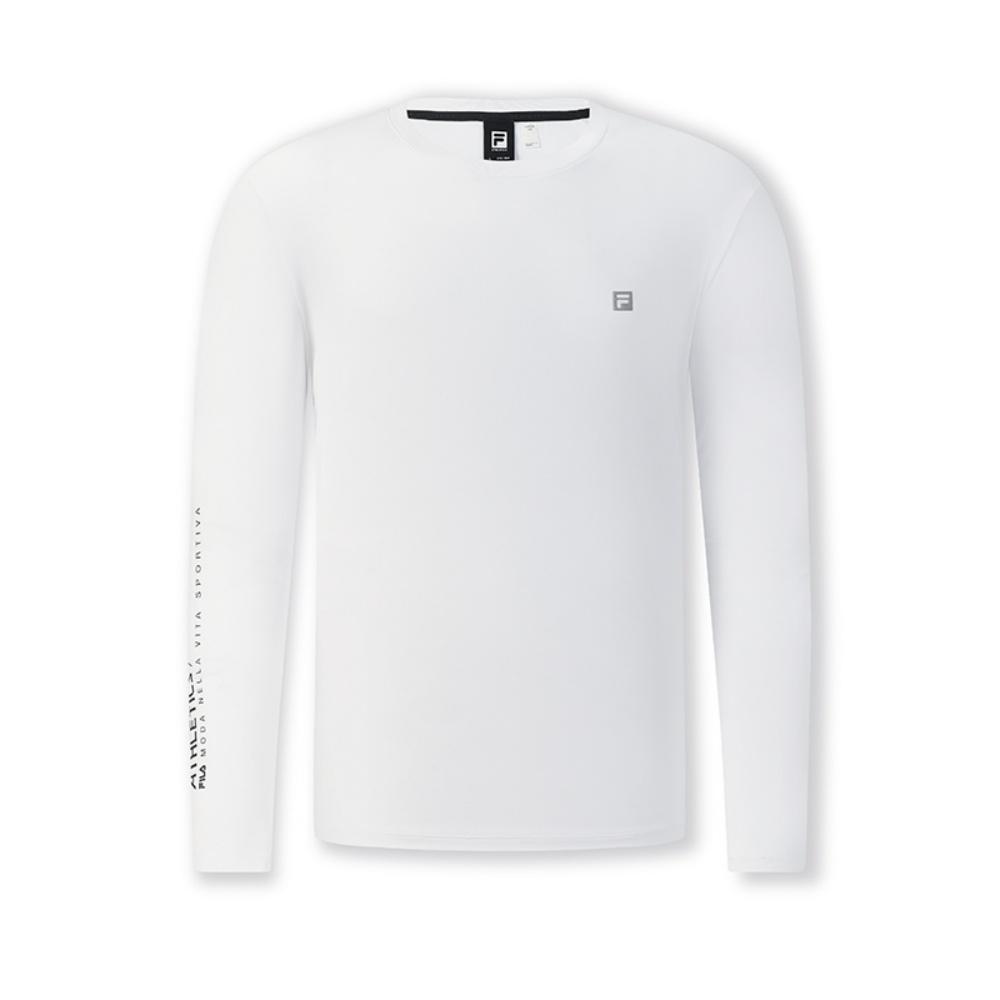 New FILA Fitness T Shirts Men's Bright White A11M531202FWT