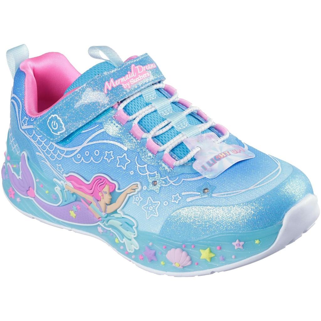 Skechers Girls Mermaid Dreams Light Up Trainers