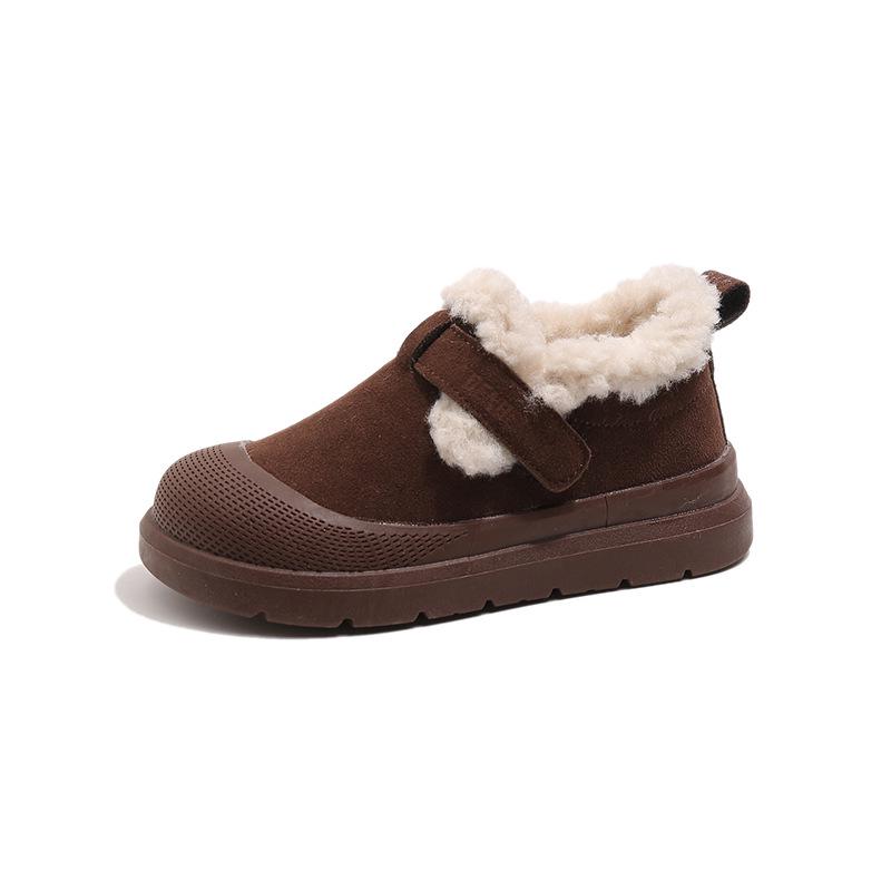 Bottes de Neige d'Hiver pour Garçons et Filles 2025 - Chaussures en Coton Antidérapantes pour Tout-Petits, Doublées de Velours