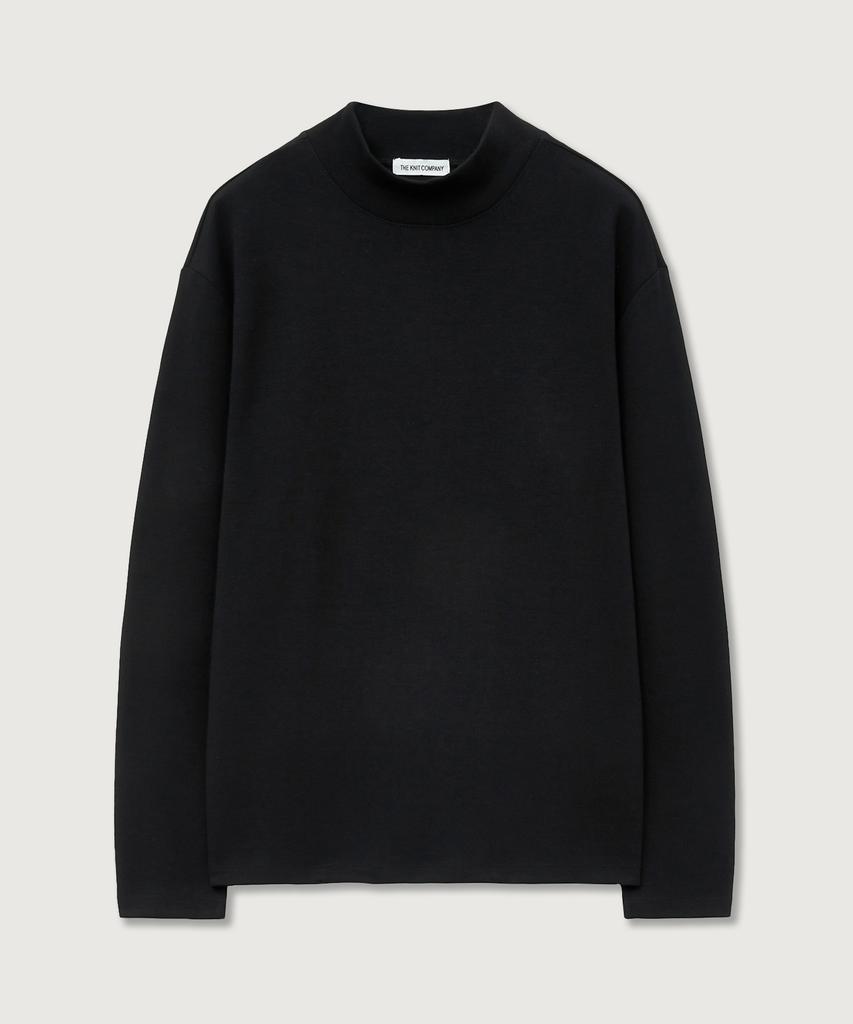 The Knit Company Basic Mock Neck T-Shirt 2 Colors