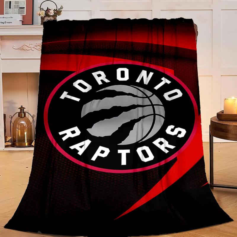 Raptors Basketball Logo Blanket Flannel Throw for Sofa, Travel, Camping, Livingroom, Office, Chair and Bed Soft and Warm Holiday Gifts