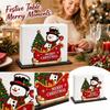 Christmas Wooden Napkin Holder, Tabletop Tissue Storage Box, Decorative for Dining Table, Party, Kitchen, Coffee Corner