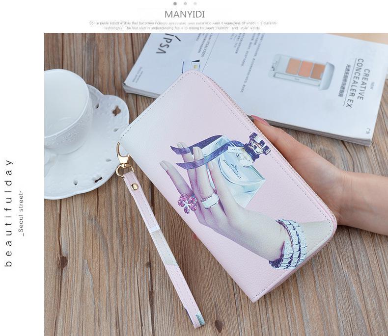 Women's Double Zipper Leather Clutch Wallet: Stylish Long Wallet & Phone Bag with Large Capacity & Coin Purse