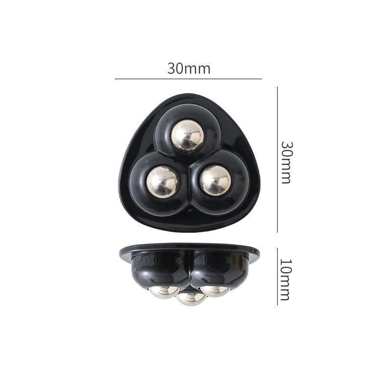 4pcs Paste Universal Wheel No Noise Self Adhesive Universal Pulley Rotating Wheels For Trash Can Bottom Kitchen Small Appliances