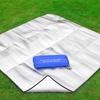 Double Sided Aluminum Foil Camping Mat Waterproof for Outdoor Survival Camping Hiking Portable with Storage Pouch