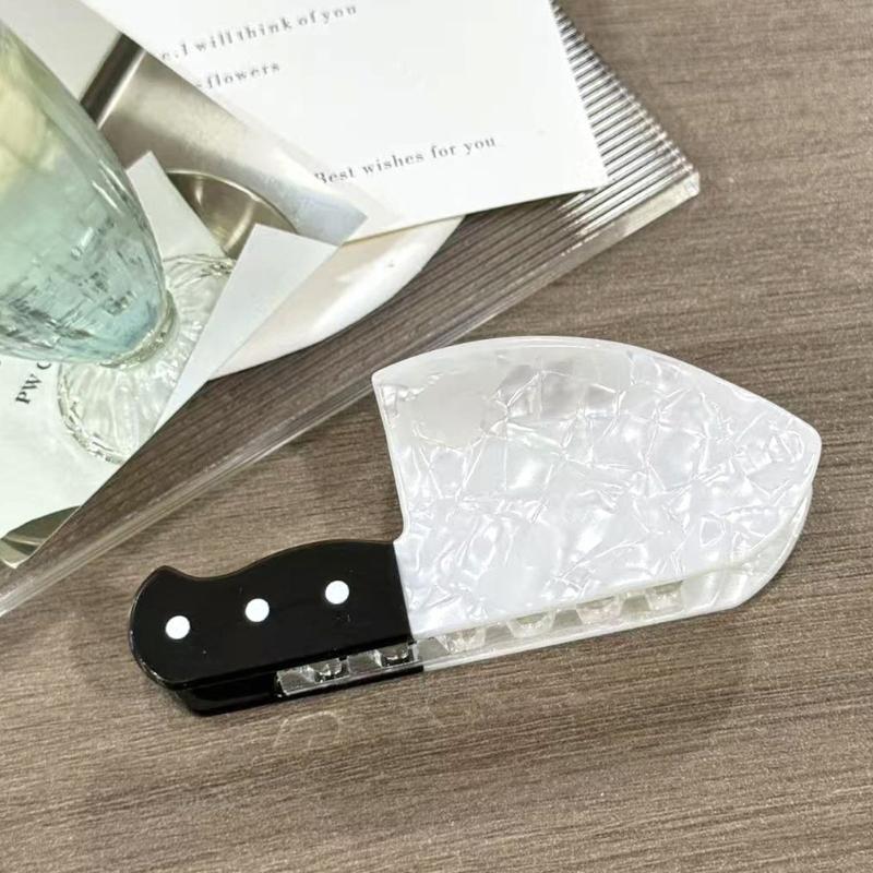 Realistic Mini Daggers Hair Clip Strong Hold Hairpin Edgy Sweet Style Practical Acrylic Hair Accessory For Women