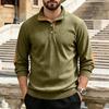 Men's Corduroy Long Sleeve Pullover Shirt Casual Fashion Top