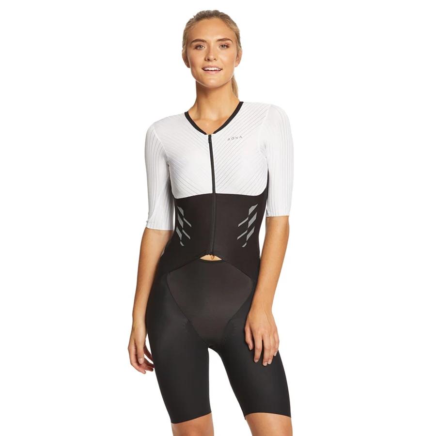 Roka 2020 Donna Estate Ciclismo Tuta da Gara Triathlon Speedsuit Trisuit Maglia a Maniche Corte Bici Abbigliamento Ciclismo Corsa Ropa