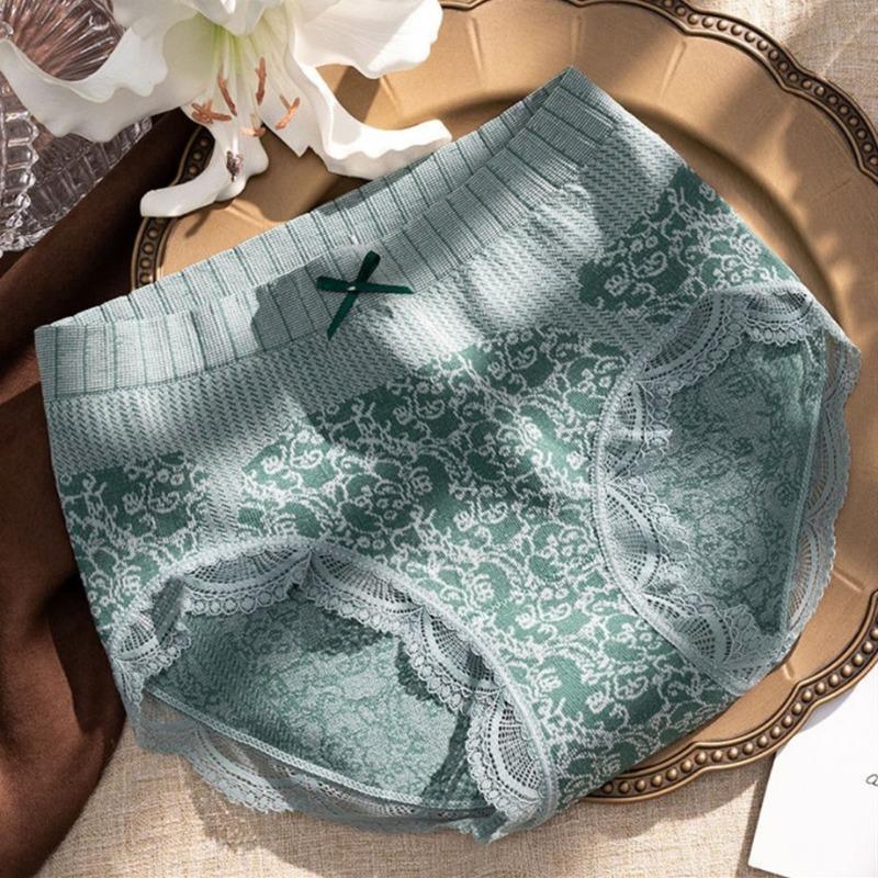 Damen Unterwäsche mit hohem Bund Slips Panty Dreieckshose Spitze Nahtlos Damenunterhosen