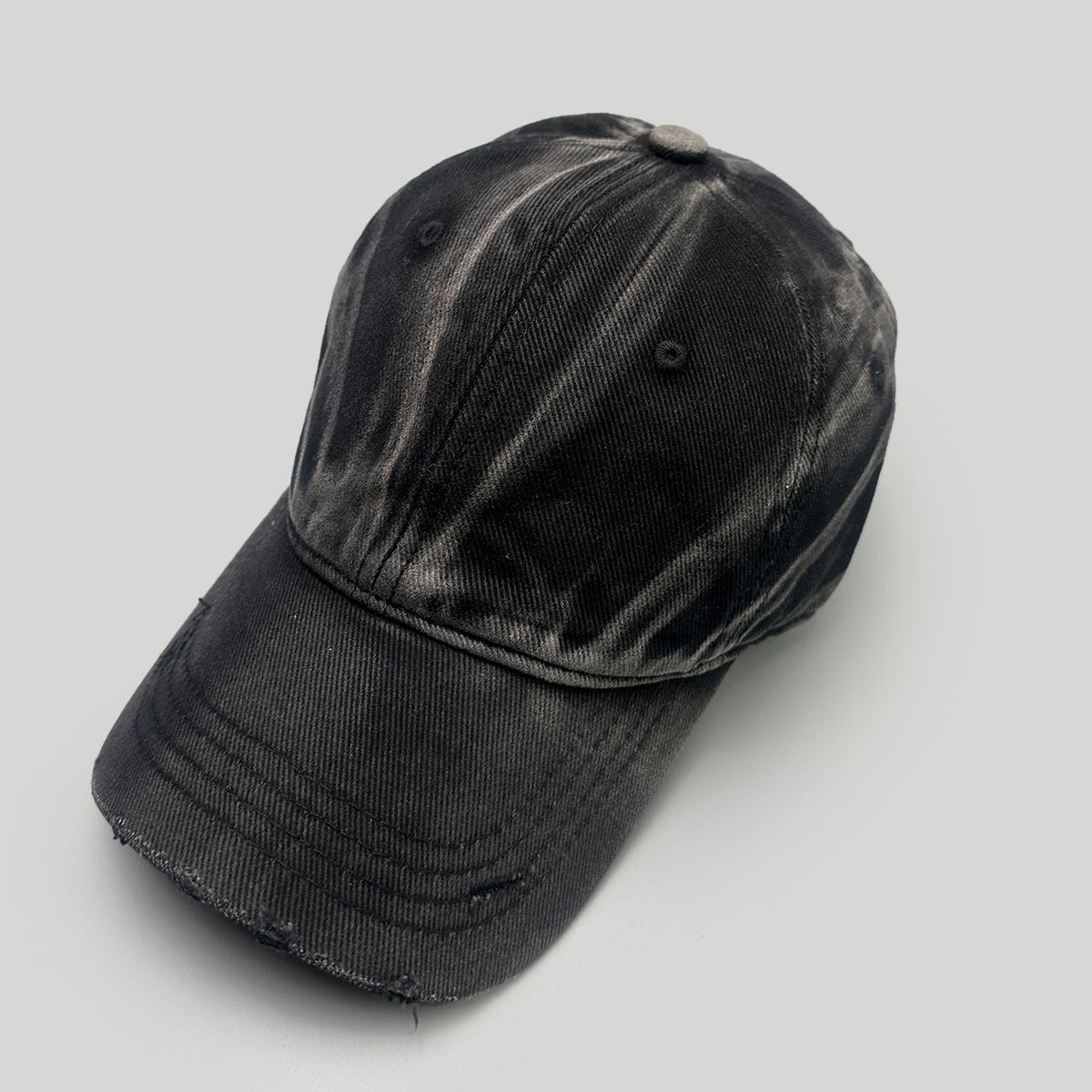 

Broken Style Striped Bandhnu Solid Baseball Hats New Men Women Sunshade Personal Versatile Distress Fashion Retro Peaked Caps 52-60cm