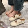 Fashion French Style Women's Flats New 2024 Spring Season Fairy Women's Shoes Dress Mary Sandals Soft Leather Shallow Ballet Slippers