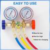 3 Pieces AC Manifold Gauge Hose Kit, R410A Refrigerant Charging Hoses 1/4 SAE, 5FT AC Manifold Gauge Hose Kit For R134A R410A R22 R404A, A/C Charging