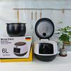 Pentola Elettrica per Riso da 5L: Intelligente, Grande Capacità con Timer di Prenotazione, Standard UK/UE.