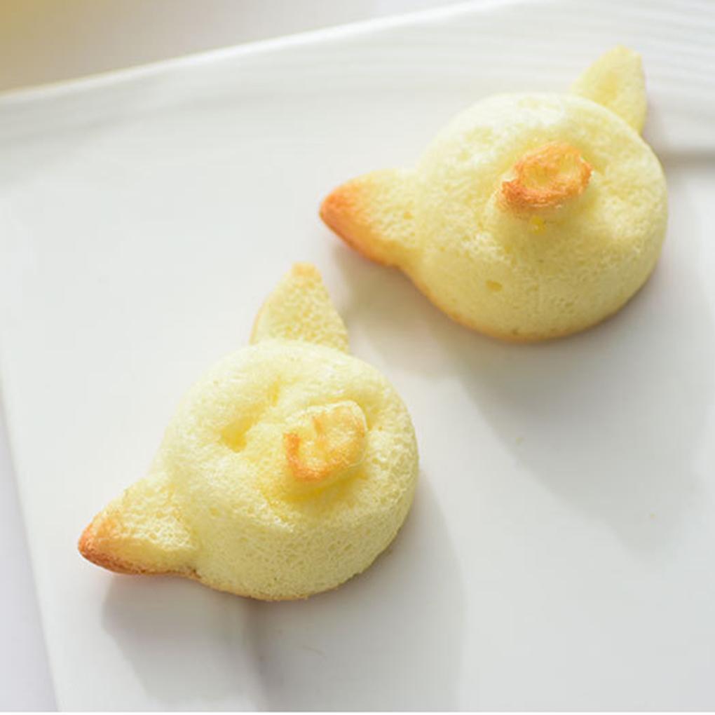 Kakiyi 4 Hole Cartoon Pig Animal Cake Mold Silica Gel Mould Bakeware Baking DIY Tools Accessories Fondant