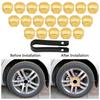 Lug Nut Covers 20pcs 17mm Universal Car Tire Wheel Hub Cover Lug Bolt Screw Cover Protective Cap Gold
