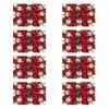 Red Winter Snowflakes Snowman Christmas Xmas Placemats Set of 4 Table Mats for Party Home Kitchen Dining Table Decorations 12x18 Inch