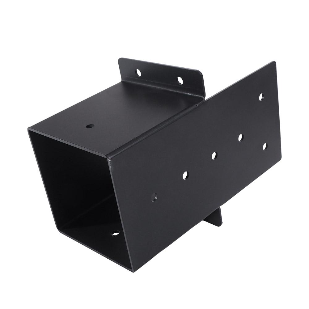 Metall-Deckgeländerverbinder Schwarz Pergola Zubehör Langlebige Pergola-Halterung Garten