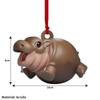 Cartoon Christmas Baby Hippo Ornament Mini Hippo Christmas Tree Decorations  Bedroom Decor