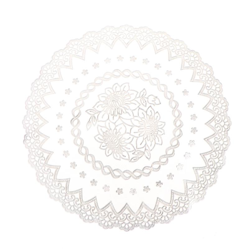 3D Lace Embroidery Table Place Mat Christmas Pad  Napkin Doily Kitchen