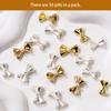 50x Bow Nail Charms French Style Bowknot Nails Art Charms Jewels Supplies Alloy Nails Art Decorations for Acrylic Nails