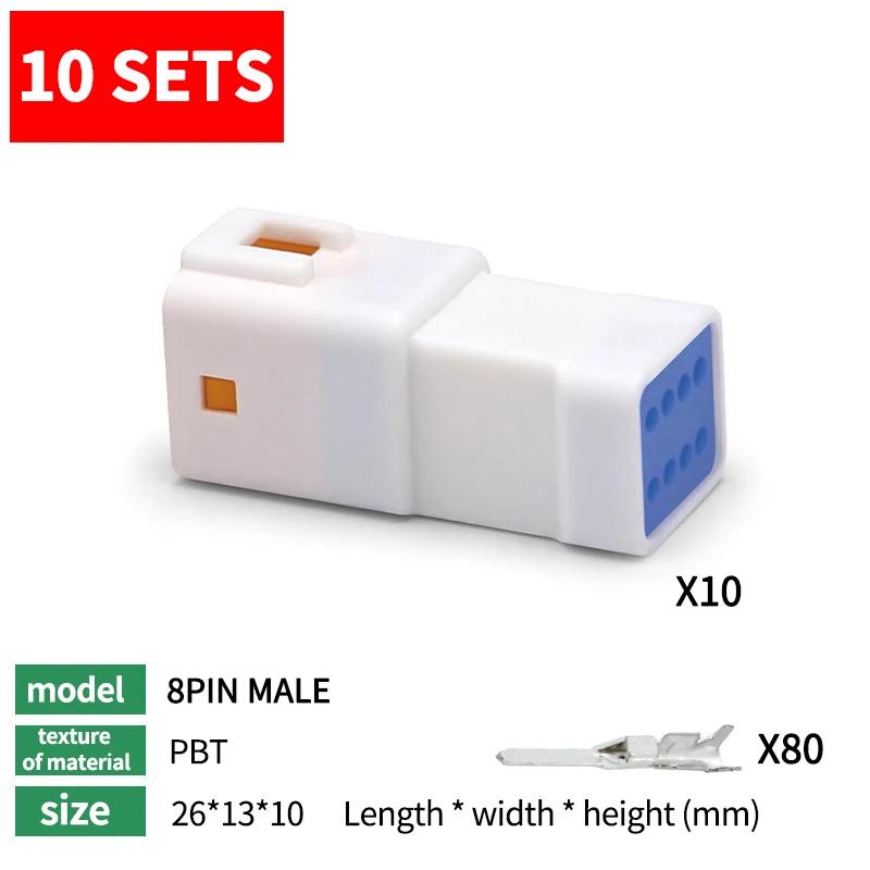 10 sets JST-02R-JWPF-VSLE Mini Car Connector 6T Waterproof Connector Male and Female Plug 03T04T08T