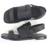 Very Good HERMES Sandals Giacomo H Logo Metal Strap Black Leather Mens 43 Used