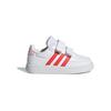 Adidas Focus Breathe In Breaknet 2.0 Casual Comfortable Durable Low-Top Walking Shoes Baby Shoes White Red HP8974
