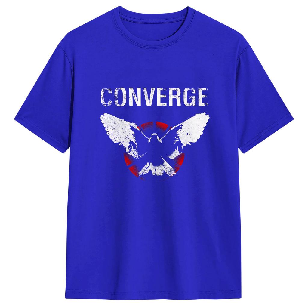 Converge Vintage T Shirts For Unisex Pure Cotton Novelty Tshirts O Neck Tees Short Sleeve Clothing Gift Idea