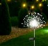 Solar-Feuerwerk-Erdspießleuchten IP65 Wasserdichte Löwenzahn-Fee-Lampe Outdoor-Gartendeko für Hofweg Rasenbeleuchtung
