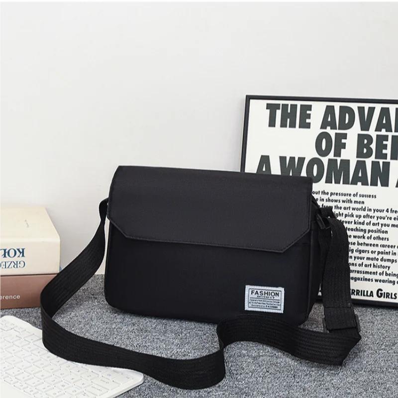 Men s Minimalist Shoulder Bag Large Capacity Versatile Crossbody Bag Outdoor Sports Travel Messenger Bag Men s Side Sling Bag чёрный