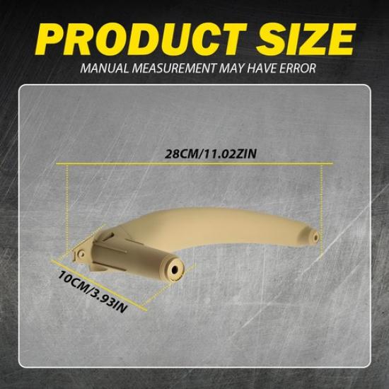 3x For BMW E70 X5 X6 2008 09 10-2014 Inner Door Handle Pull Trim Cover Beige EOA