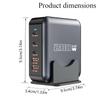 200W GaN Charger USB Multi Type C 100W Charging Station Rechargeable Universal Laptop Power Adapter Eco-Friendly Macbook Pro NEW