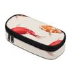 Pencil Pouch Secure Zipper Spacious Storage 300D Polyester with Pen Slot Board Mesh Pocket and Large Storage Section for Students