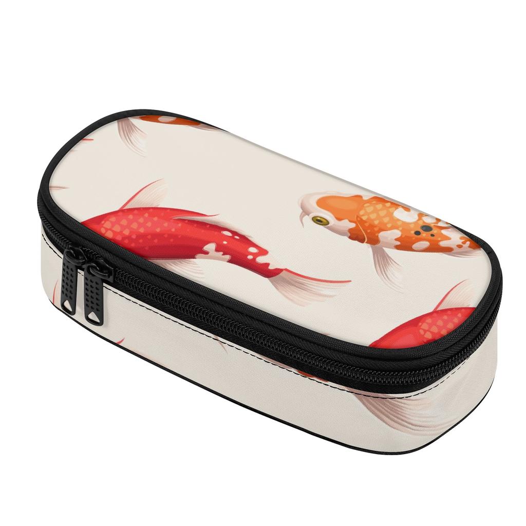Pencil Pouch Secure Zipper Spacious Storage 300D Polyester with Pen Slot Board Mesh Pocket and Large Storage Section for Students