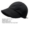 Autumn Winter Fisherman Hat Solid Color Thickened Plush Lining Baseball Hat Cold Weather Thermal Cap Outdoor Headwear