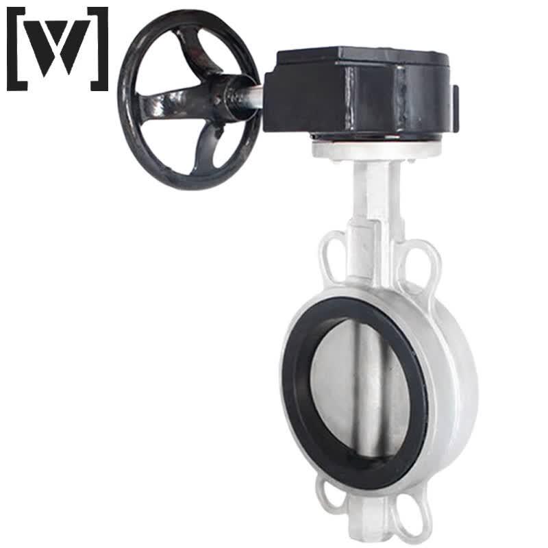 W Baipu 304 Stainless Steel Wafer Butterfly Valve DN50
