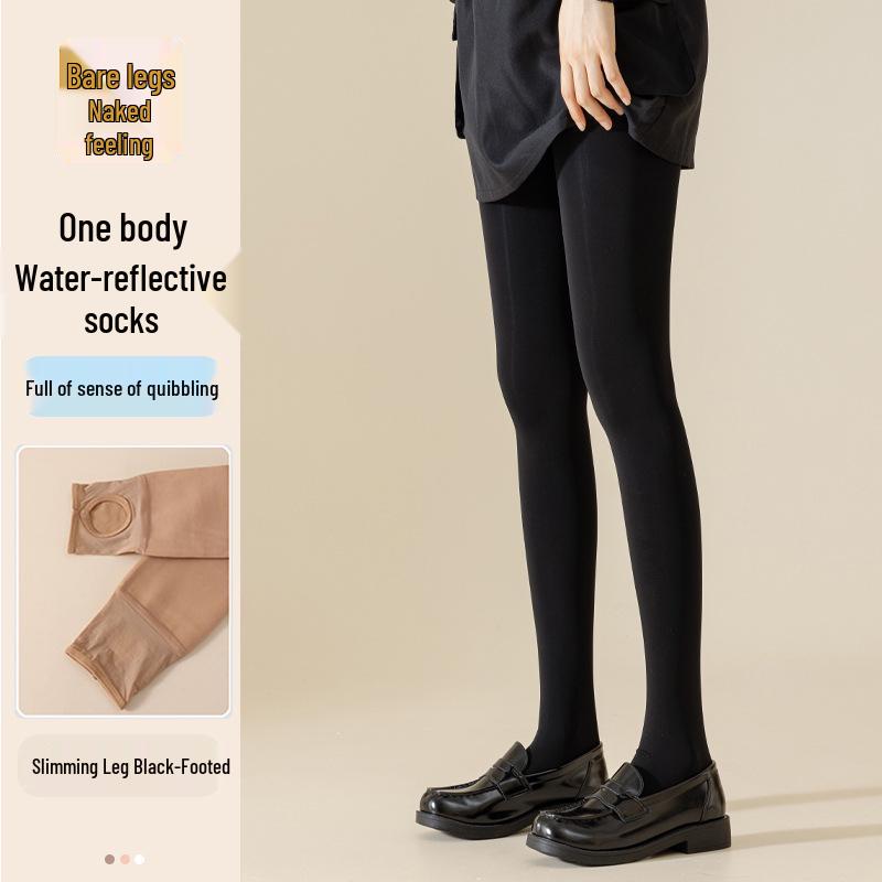 

Waterlight Fleece-Lined Nude Look Stockings - Warm, Flesh-Colored Leggings for Autumn/Winter in Big Sizes. 120g Unlined (For 15 to 25℃)
