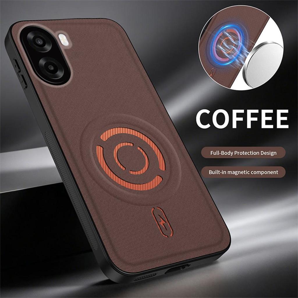 Textured Leather‑Grain TPU Phone Case for OPPO A6x 4G/5G,A6t,A6t Pro,A6,A6s 5G,A6k Shockproof Soft Cover
