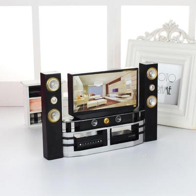BABY ACC Miniature TV Speaker Appliance Set Kids Pretend Play Toy Dollhouse Accessory