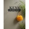 Gothic Black Metal Key Holder Wall Mount Coat Rack Entryway Organizer Durable Jacket Hanger Unique Home Decor Gift