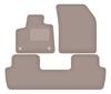Dywaniki Samochodowe Welurowe Do: Peugeot 5008 II GT Line 5 Os (2017-2020) Beżowe