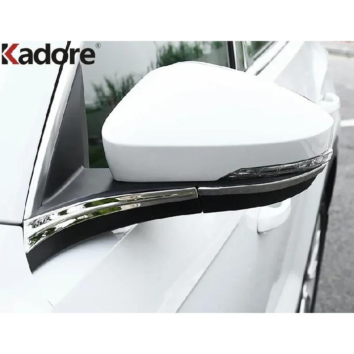 Rearview Mirror Cover Trim For Volkswagen VW T-Roc TROC 2017-   Chrome Car Side Mirrors Molding Strip Accessories