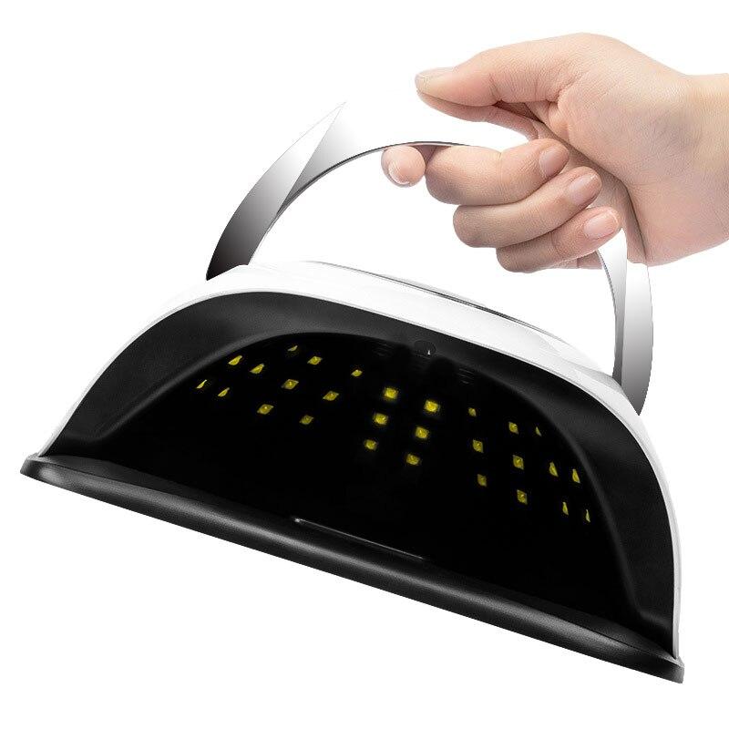 Professionelle UV-LED-Lampe für Maniküre, Nageltrockner, Maschine für Nagelstudio, tragbarer Timer, 60 LED-Gelhärtungslampen zum Trocknen der Nägel