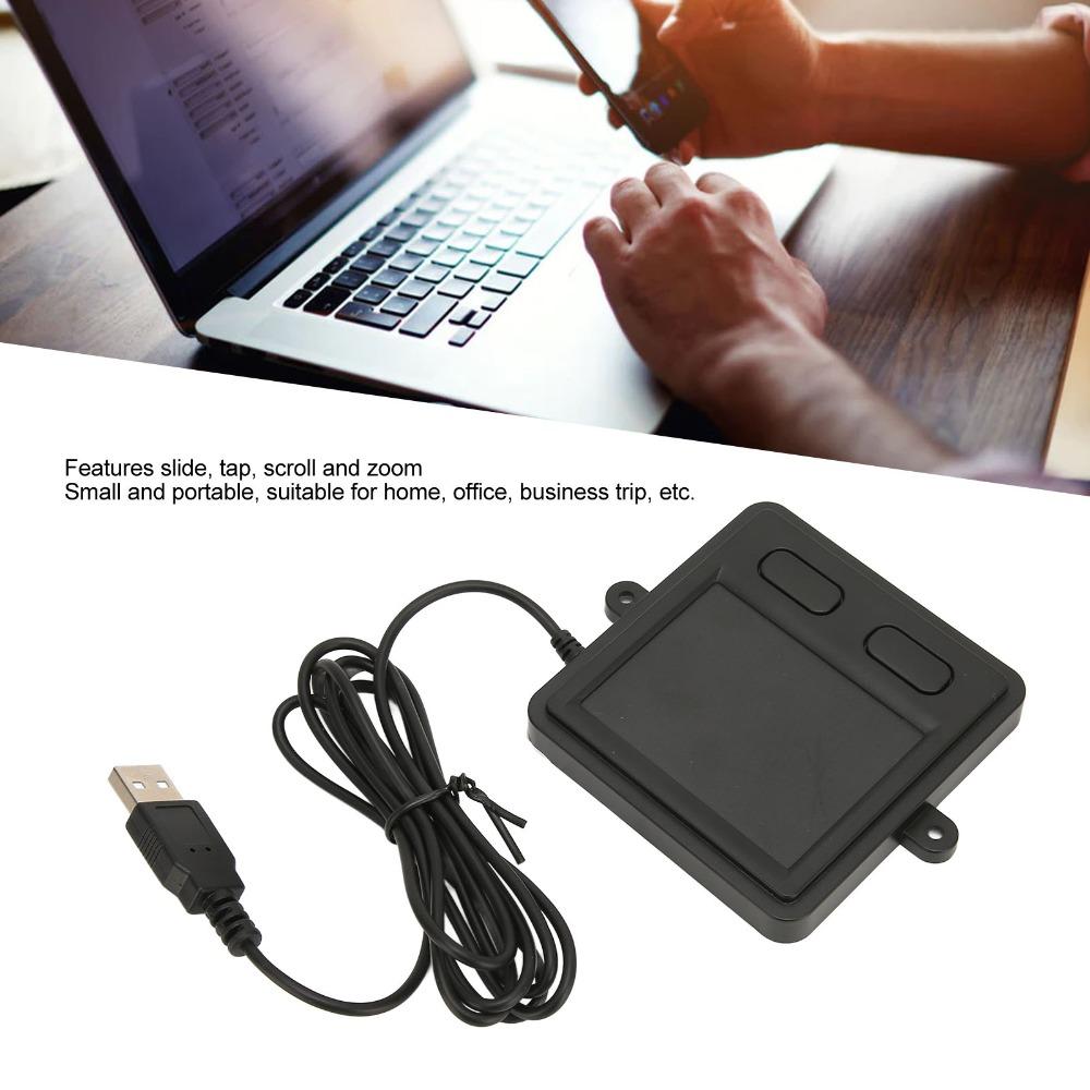 2-Tasten tragbares Trackpad Plug-and-Play Hohe Empfindlichkeit Touchpad Kabelgebundenes USB-Touchpad Home Office