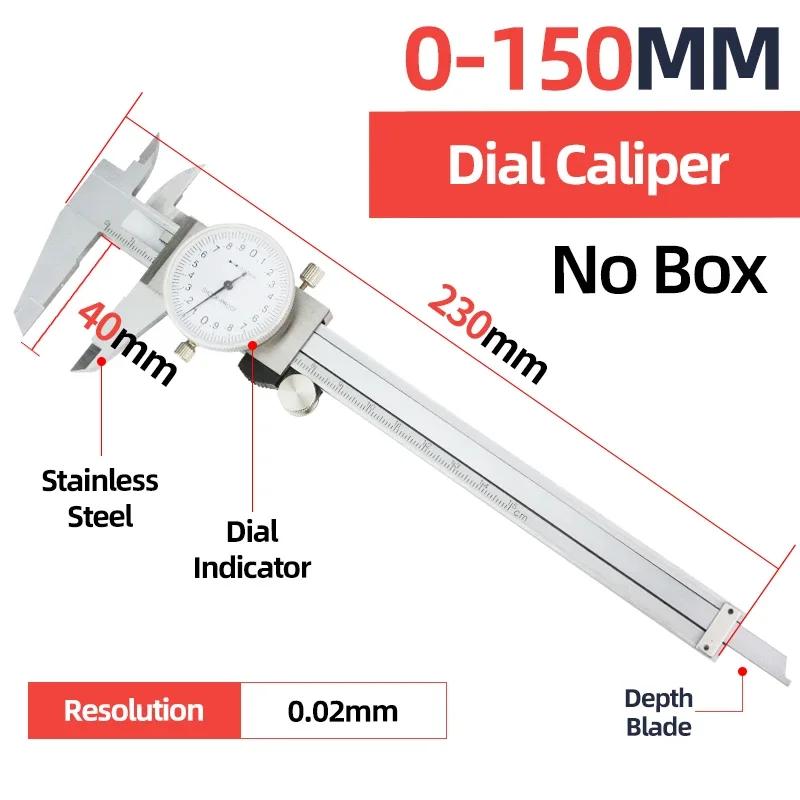 Vernier Caliper Professional Pachymeter Carpentry Tools Measuring Tool Micrometer Ruler Stainless Steel Pachometer Dial Caliper