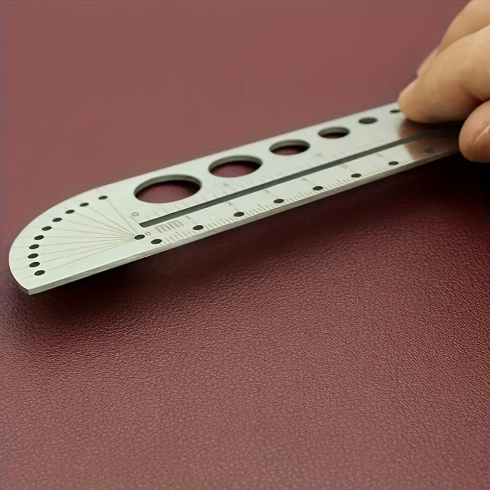 Multi‑Function Stainless‑Steel Large‑Size Compass With Ruler Scale, Hex Outdoor & Leather‑Working Craft Tool for Office