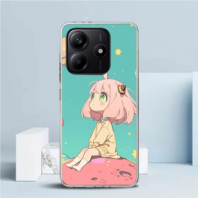 

S-Spy Family Anya Phone Case For Xiaomi Redmi Note 15 14 14S 13 12S 12 Pro Plus 11S 11 11T 11E 10S 10 + Soft TPU Back Cover Redm Redmi Note 12 4G
