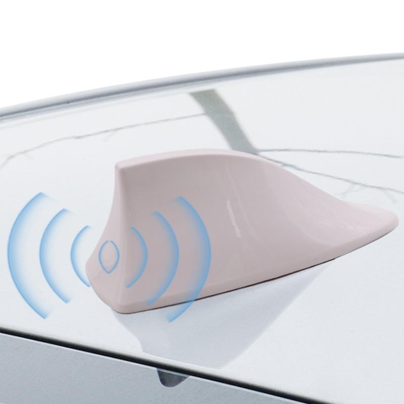 2pcs Car Shark Fin Antenna Cover Base Replacement Radio Signal Aerials Roof Exterior Accessories Decoration Car Styling