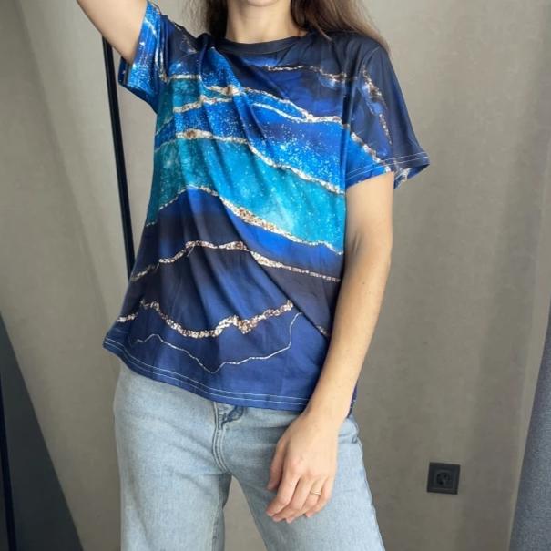 Women's 3D Print Cartoon Graphic Crew Neck T-Shirt Casual Short Sleeve Top for Summer T-Shirt